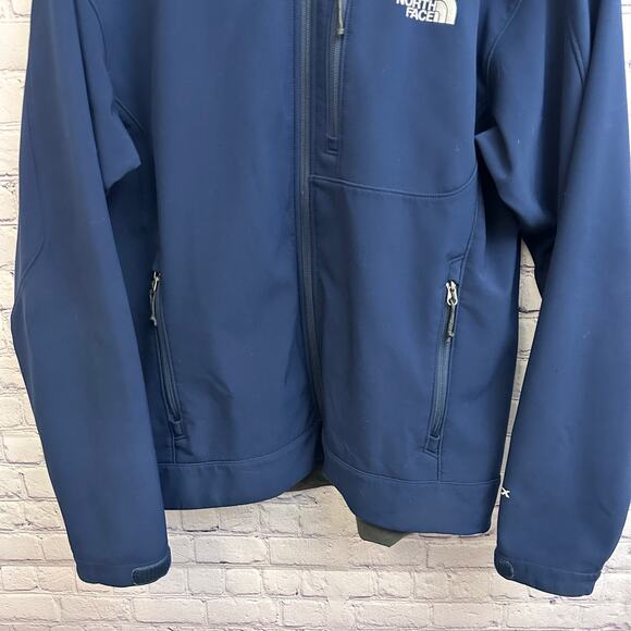 The North Face Apex Bionic Navy Blue Men's Jacket Size Large Soft Shell Full Zip - Picture 4 of 10
